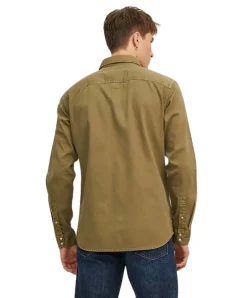 Jack & Jones Jeanshemd Heridan Shirt in Dunkelgrün