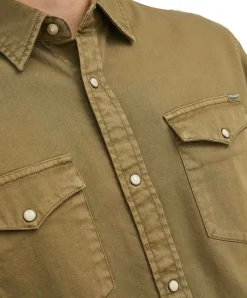 Jack & Jones Jeanshemd Heridan Shirt in Dunkelgrün