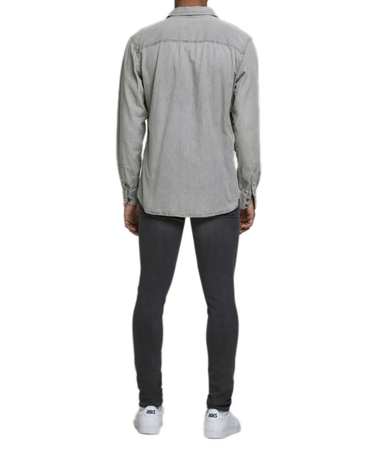 Jack & Jones Jeanshemd Heridan in grauer Used-Waschung