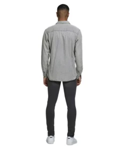Jack & Jones Jeanshemd Heridan in grauer Used-Waschung