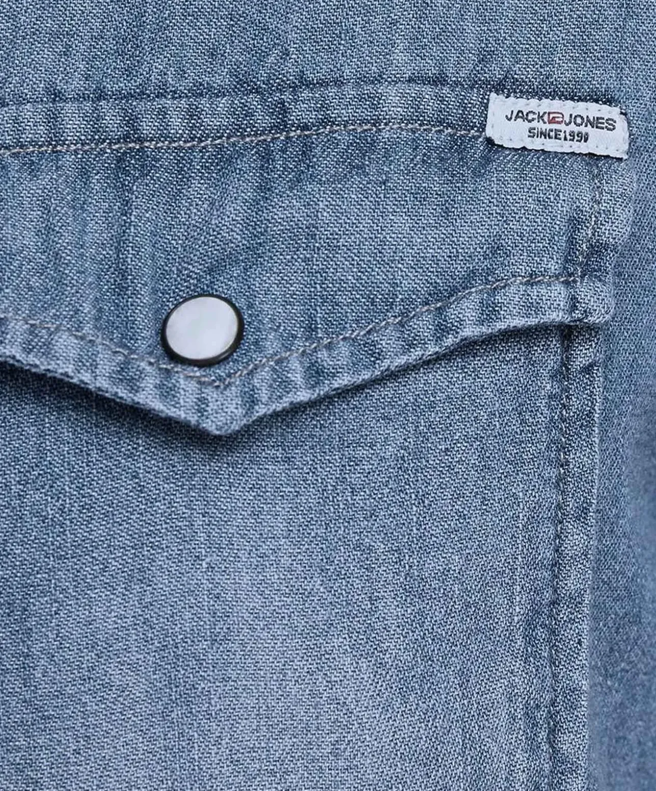Jack & Jones Jeanshemd Heridan Shirt in blauer Used-Optik