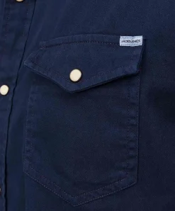 Jack & Jones Jeanshemd Heridan Shirt in Dunkelblau