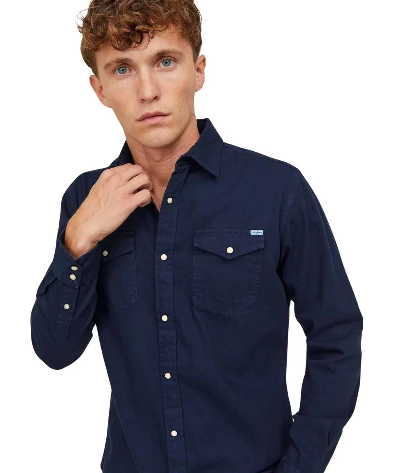 Jack & Jones Jeanshemd Heridan Shirt in Dunkelblau