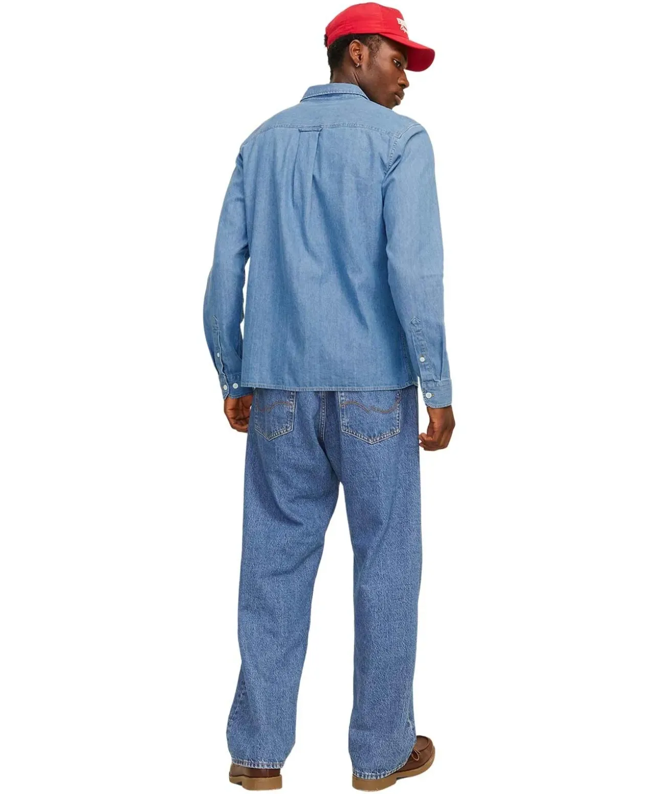 Jack & Jones Jeanshemd Travis in Hellblau mit Langarm