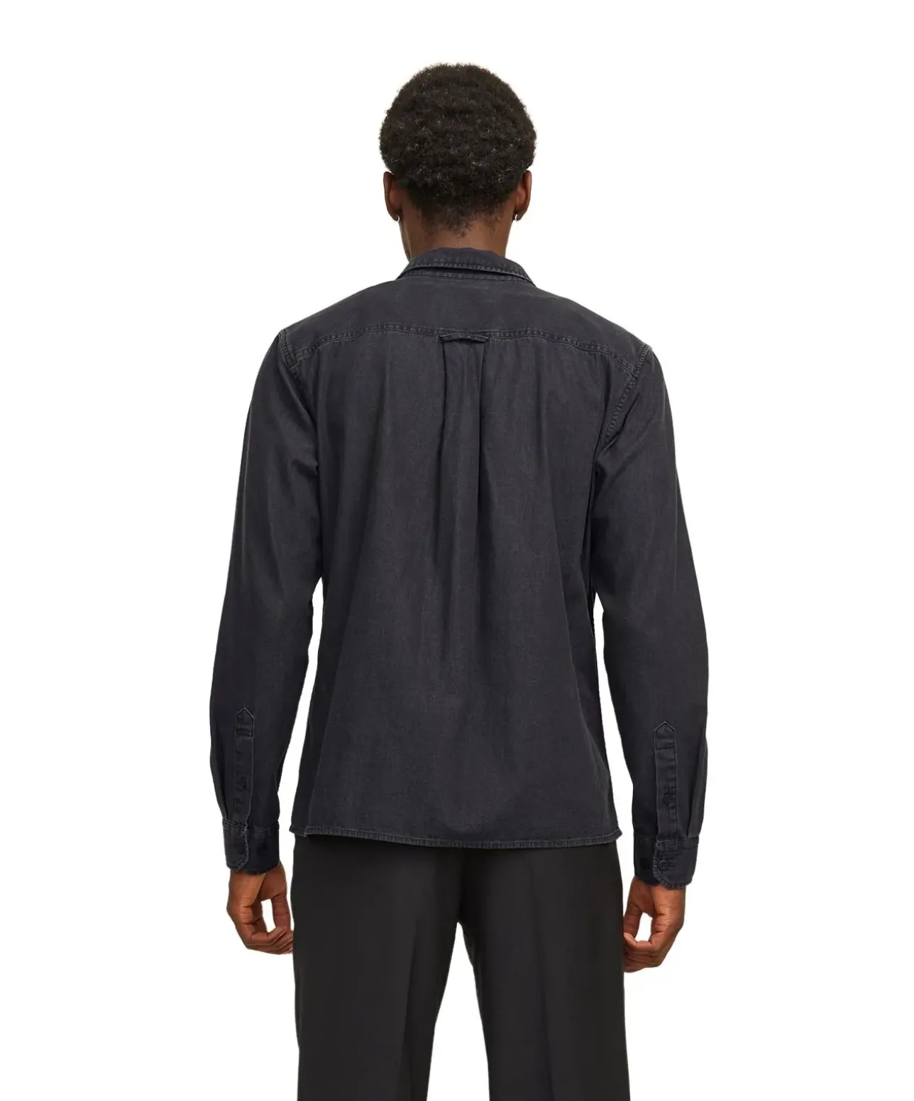 Jack & Jones Jeanshemd Travis in Schwarz mit Langarm