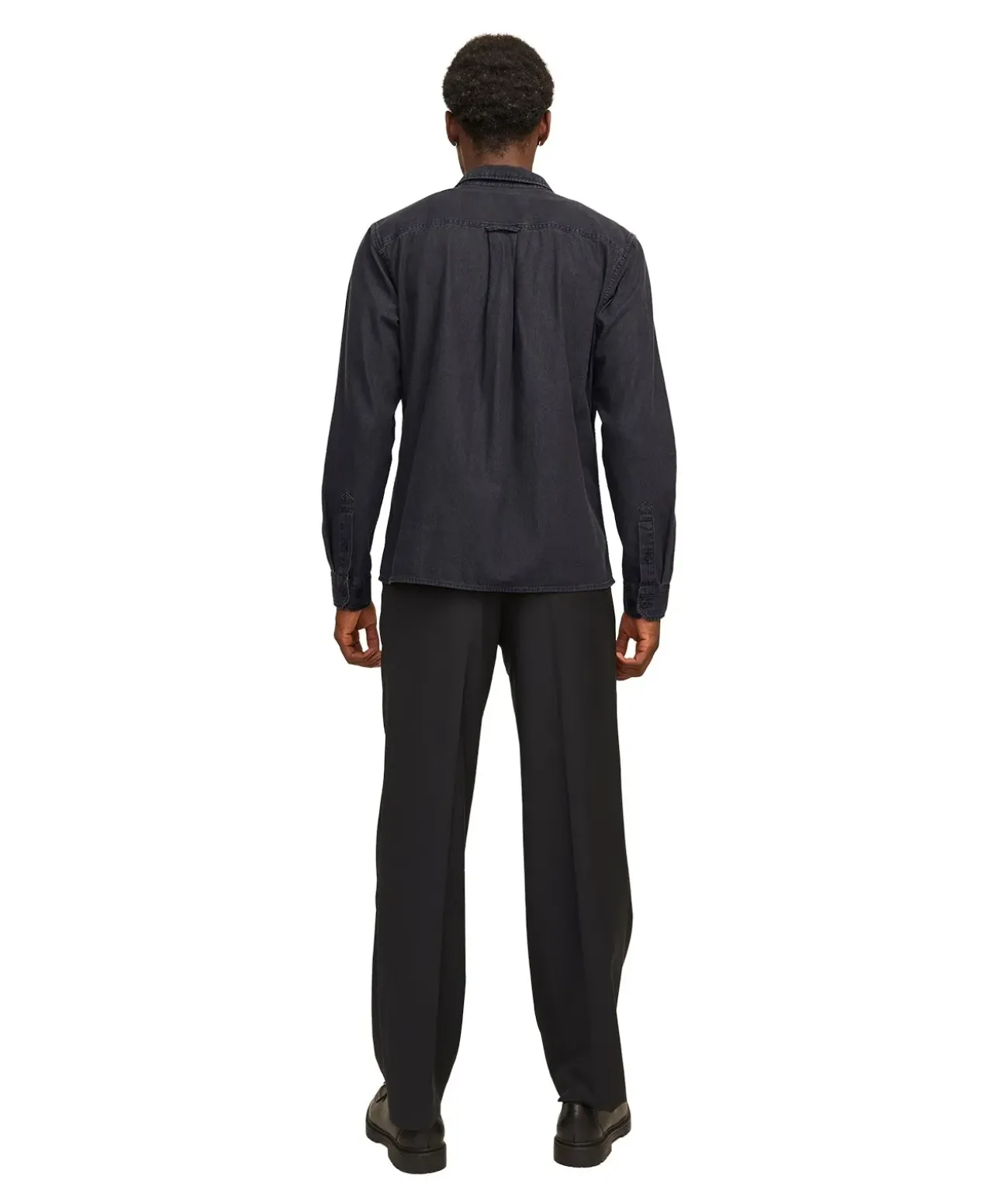 Jack & Jones Jeanshemd Travis in Schwarz mit Langarm