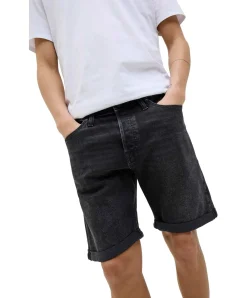 Jack & Jones Jeansshorts Rick in verwaschenem Schwarz