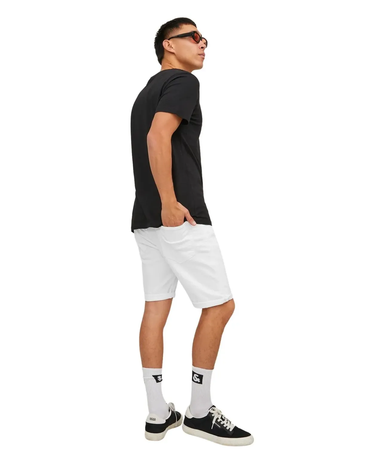 Jack & Jones Jeansshorts Rick Icon Ama in Weiß