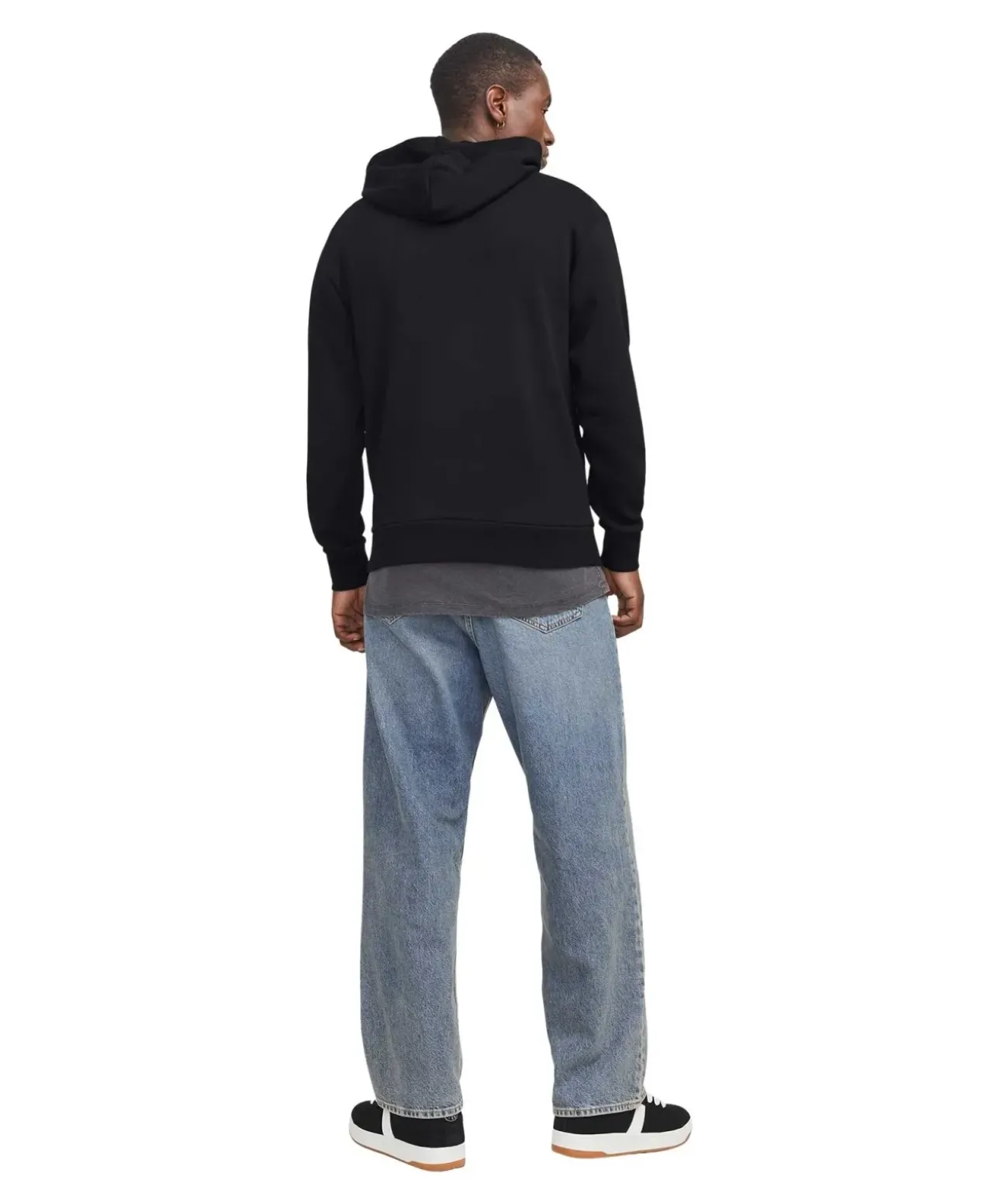 Jack & Jones Kapuzenpullover Corp Graphic Sweat in Schwarz