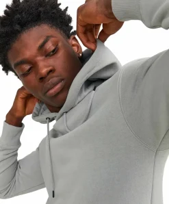 Jack & Jones Kapuzenpullover in Grau aus Bio-Baumwolle