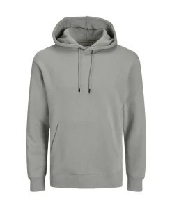 Jack & Jones Kapuzenpullover in Grau aus Bio-Baumwolle