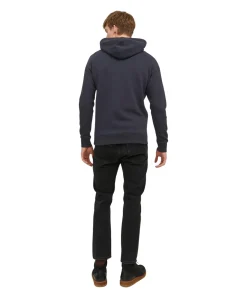Jack & Jones Kapuzenpullover Star mit Kordeln in Blau