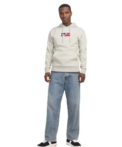 Jack & Jones Kapuzensweatshirt Corp Graphic in Grau