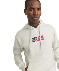 Jack & Jones Kapuzensweatshirt Corp Graphic in Grau
