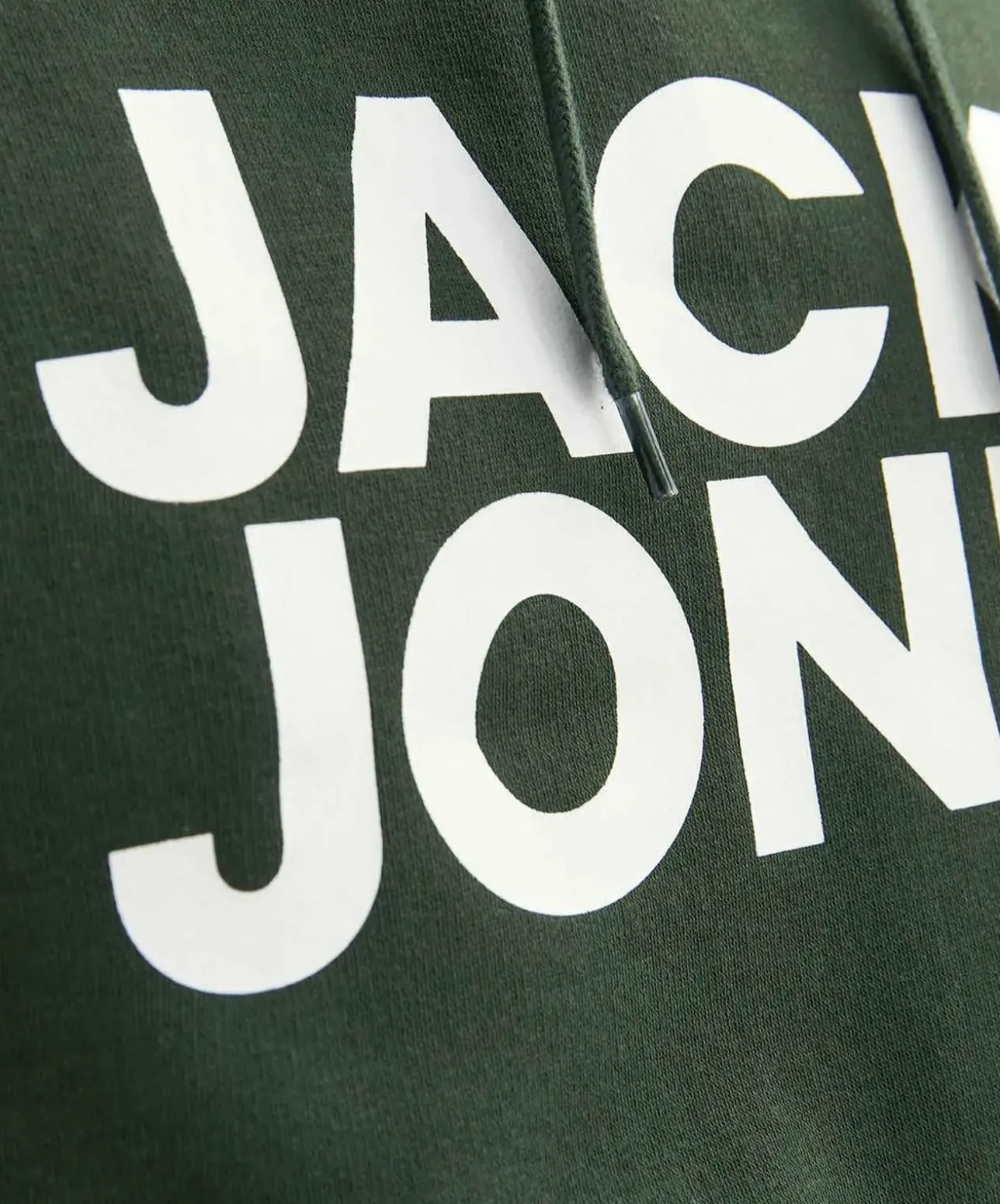 Jack & Jones Kapuzensweatshirt mit Logo-Brustprint in Grün