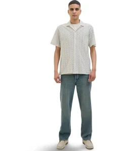 Jack & Jones Kurzarmhemd Luke in Skyway mit Muster