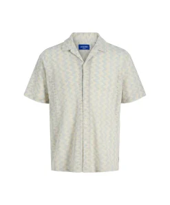 Jack & Jones Kurzarmhemd Luke in Skyway mit Muster