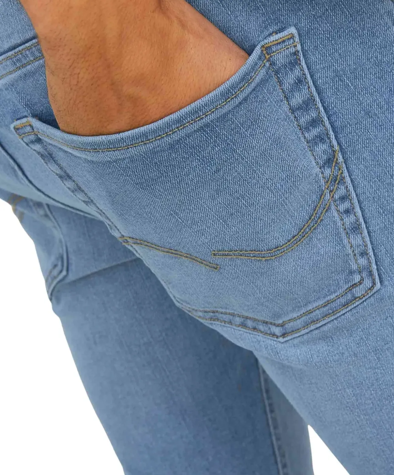 Jack & Jones Liam Jeans in Hellblau mit Skinny Fit