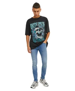 Jack & Jones Liam Jeans in Hellblau mit Skinny Fit
