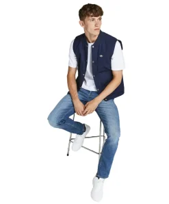 Jack & Jones Liam Jeans Skinny Fit in Mittelblau
