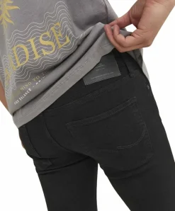 Jack & Jones Liam Skinny Jeans in Schwarz