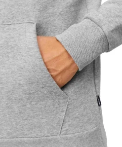 Jack & Jones Logo Sweatshirt mit Kapuze in Light Grey