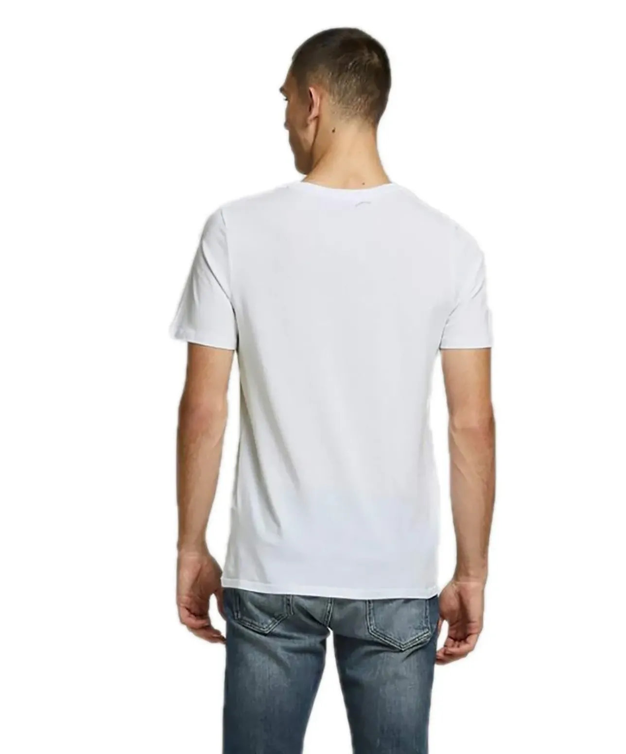 Jack & Jones Logoshirt Corp mit Kurzarm in Weiß