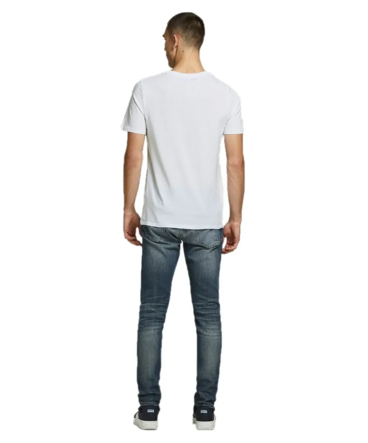 Jack & Jones Logoshirt Corp mit Kurzarm in Weiß