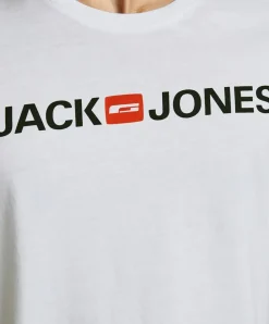 Jack & Jones Logoshirt Corp mit Kurzarm in Weiß