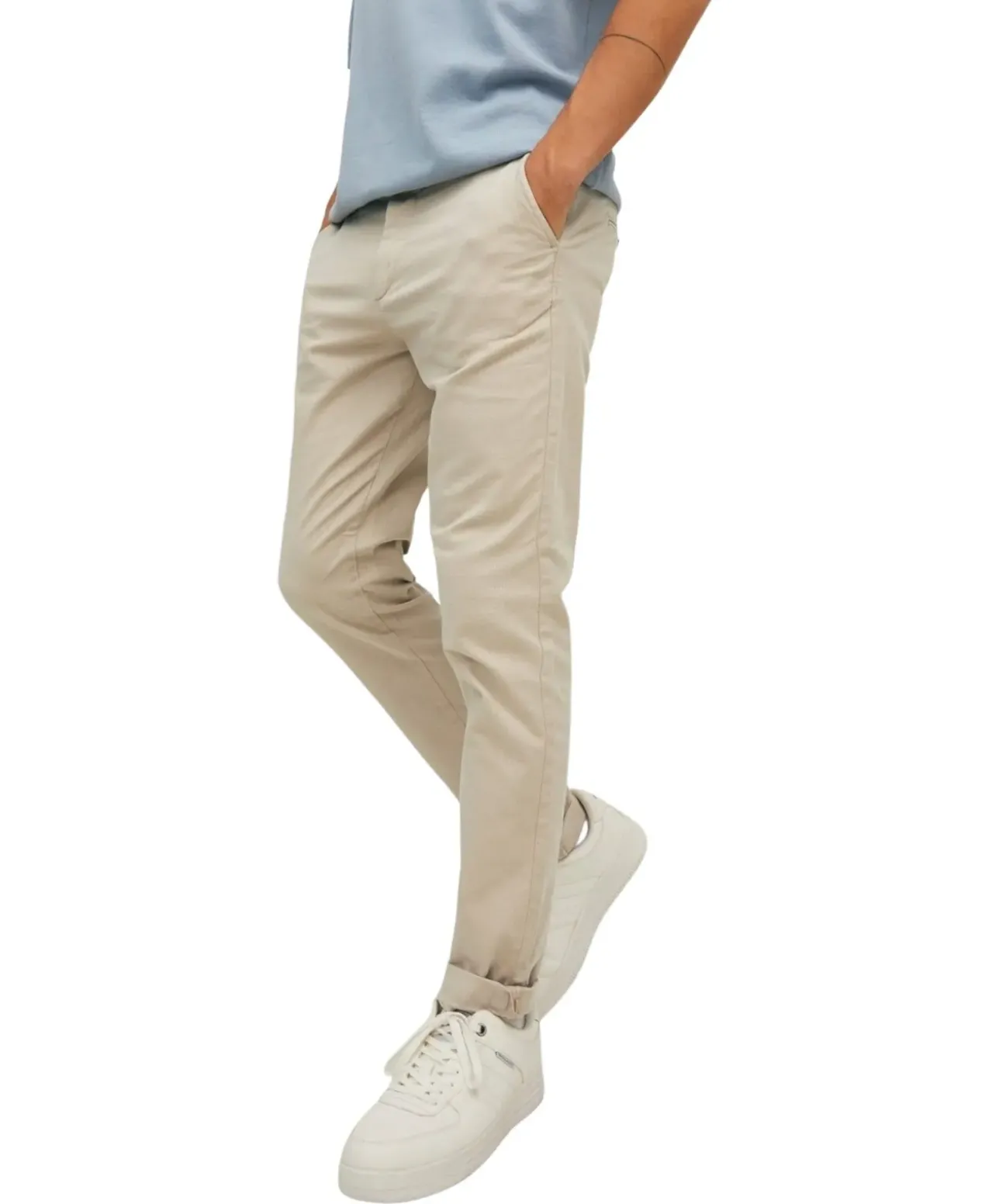 Jack & Jones Marco Chinohose mit Slim Fit in Beige