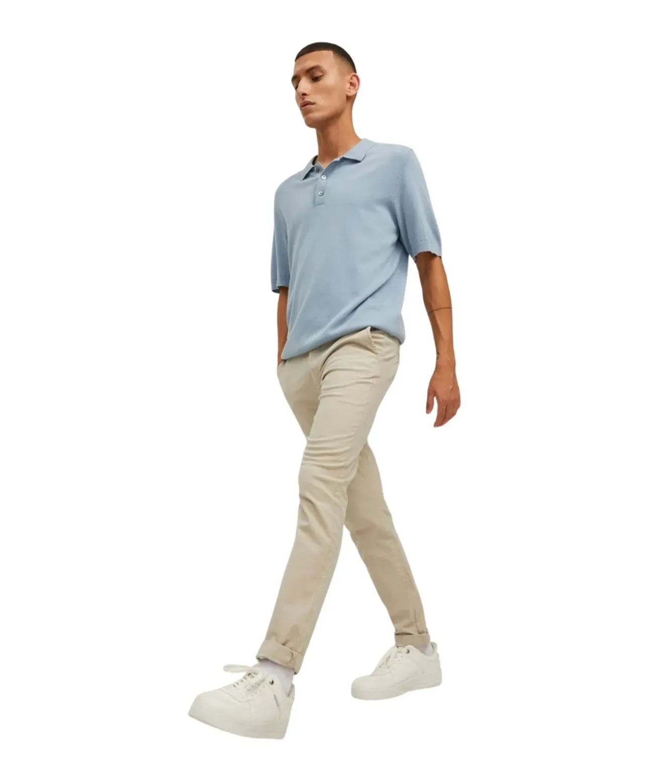 Jack & Jones Marco Chinohose mit Slim Fit in Beige