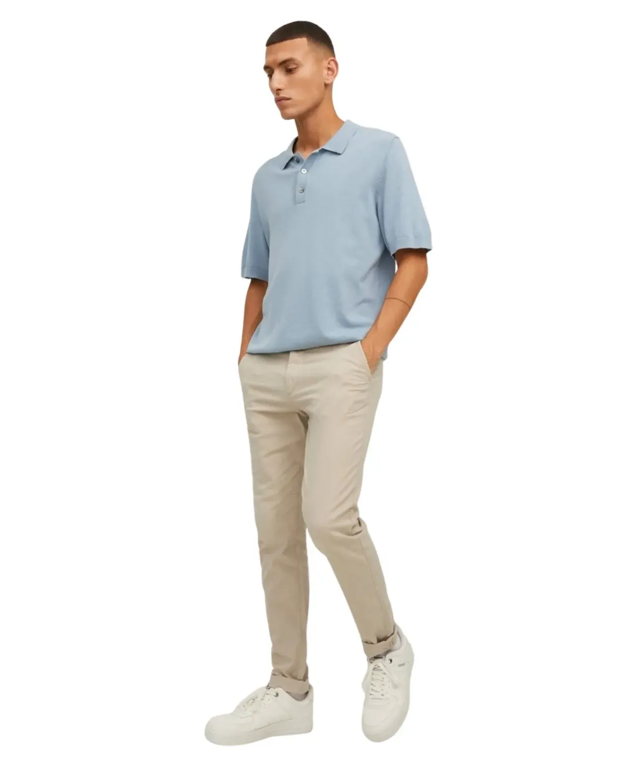 Jack & Jones Marco Chinohose mit Slim Fit in Beige