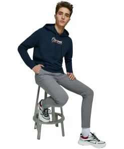 Jack & Jones Marco Chinohose mit Slim-fit in Grey Melange