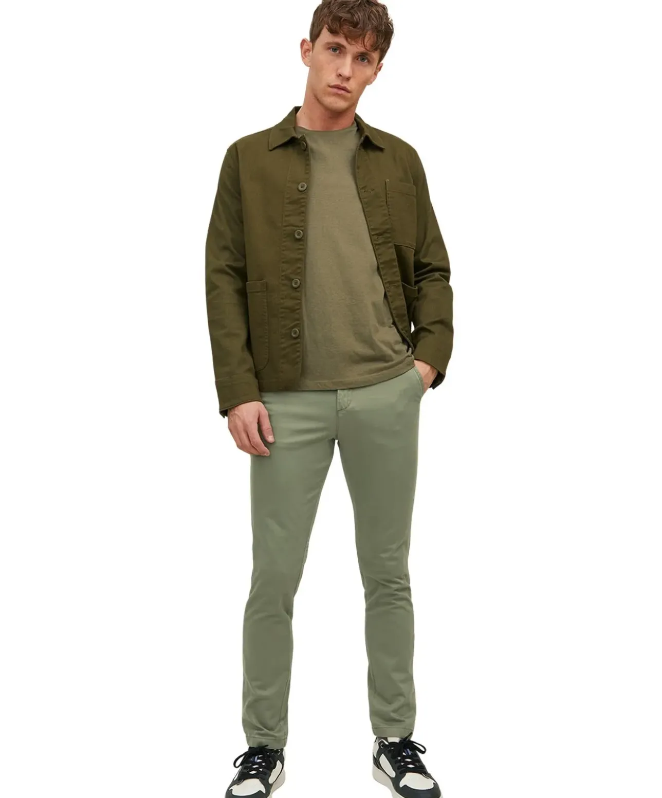 Jack & Jones Marco Slim Chino-Hose im Grünton