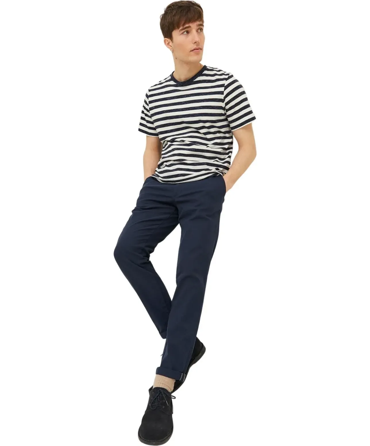 Jack & Jones Marco Slim Chinohose in Dunkelblau