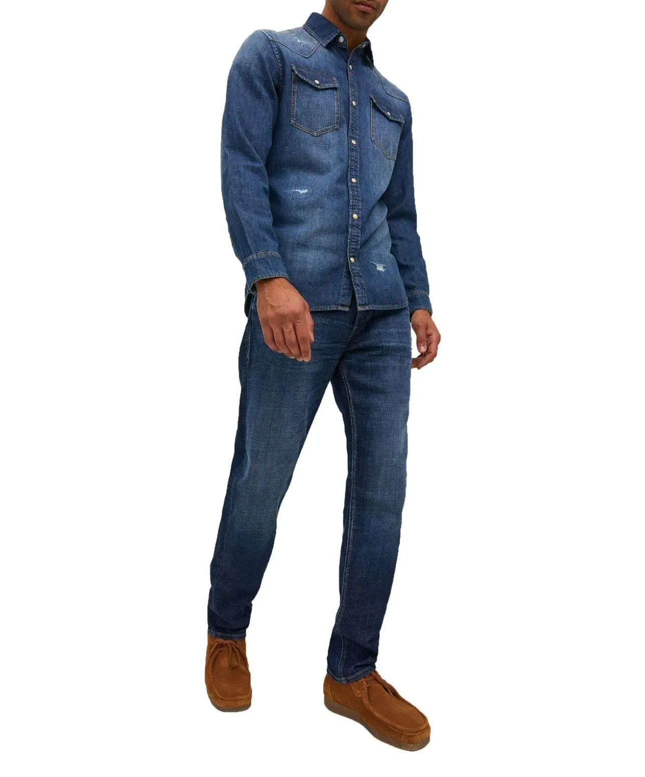 Jack & Jones Mike Jeans Loose Fit in Dunkelblau