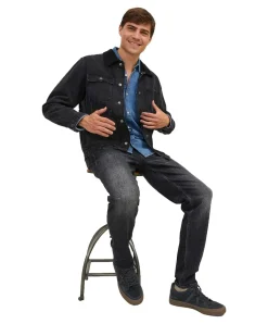 Jack & Jones Mike Jeans Loose Fit in dunkler Used-Optik