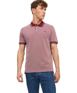 Jack & Jones Polo T-Shirt Bluwin in Hellrot