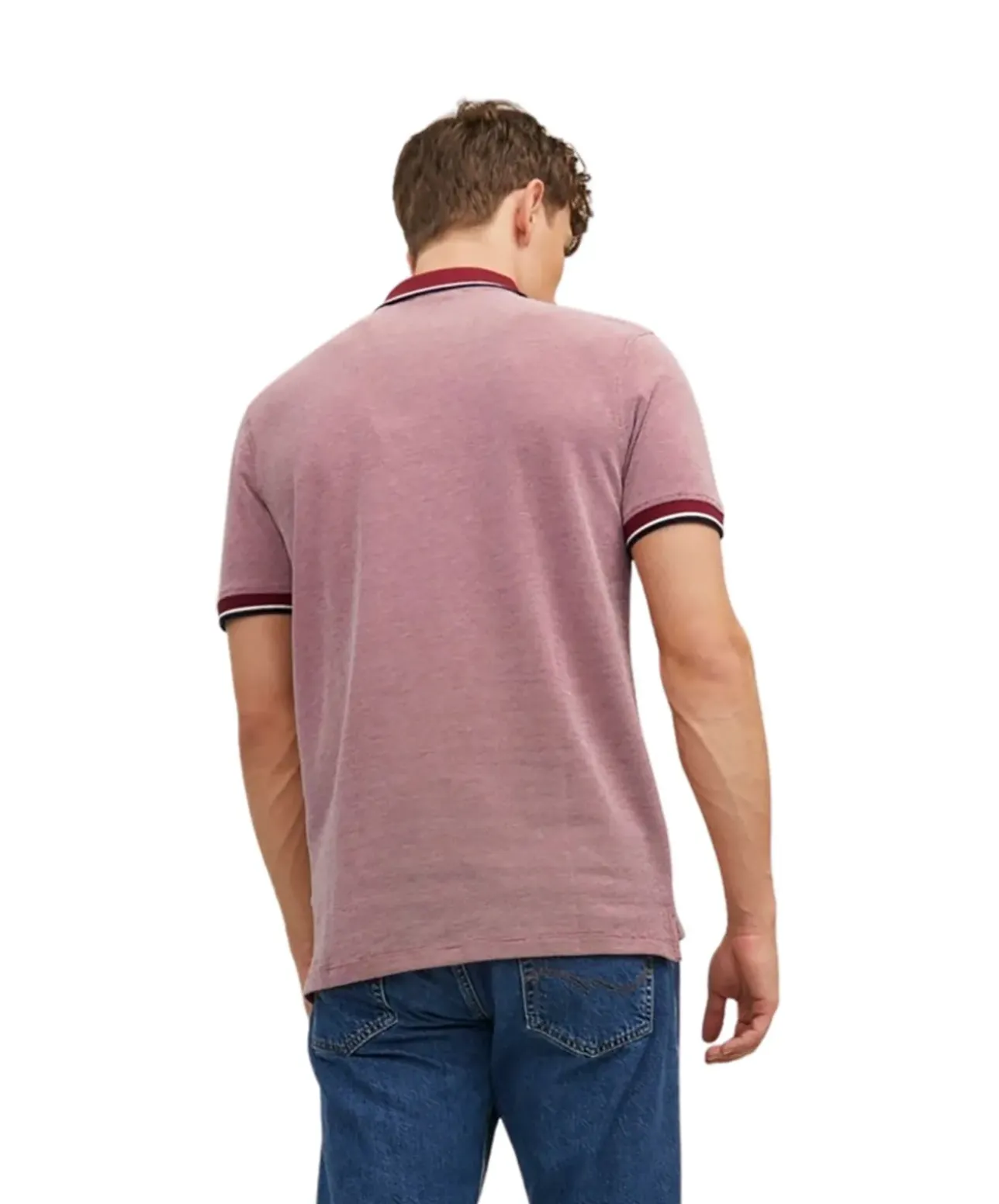 Jack & Jones Polo T-Shirt Bluwin in Hellrot