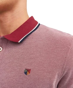 Jack & Jones Polo T-Shirt Bluwin in Hellrot