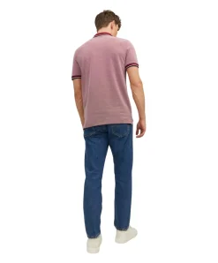 Jack & Jones Polo T-Shirt Bluwin in Hellrot