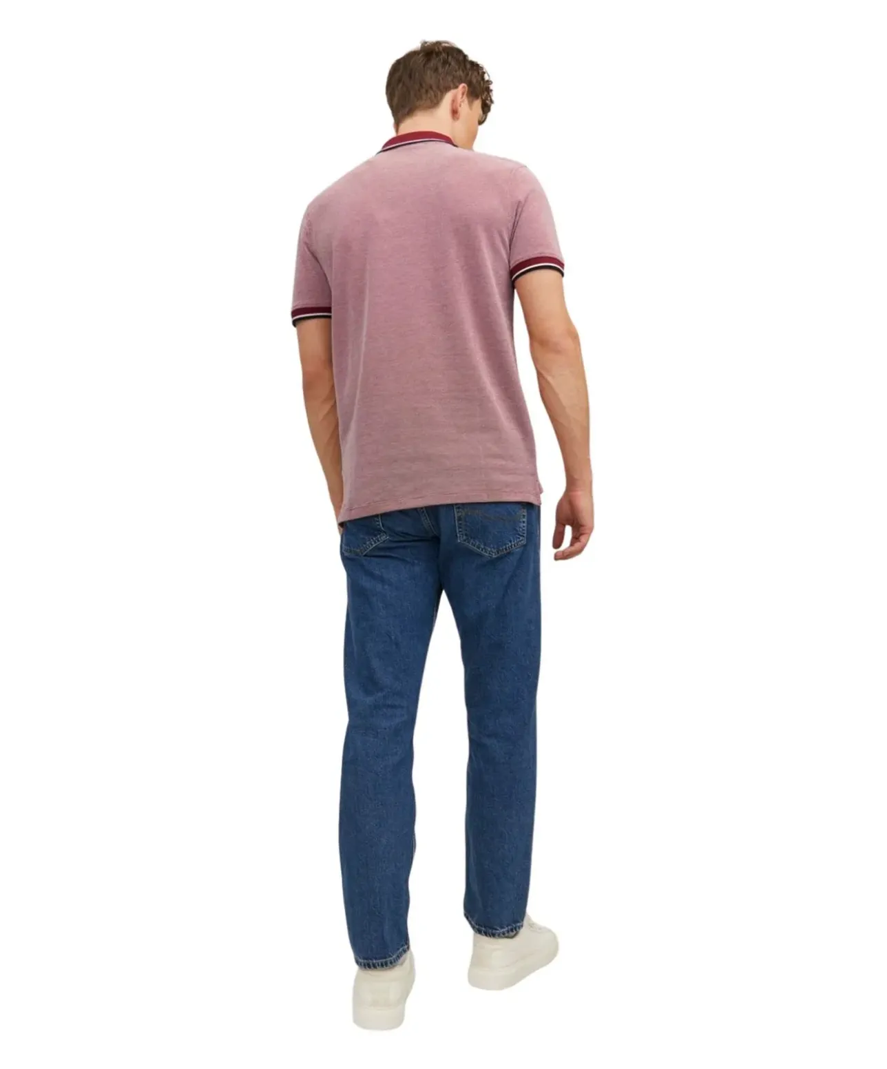 Jack & Jones Polo T-Shirt Bluwin in Hellrot