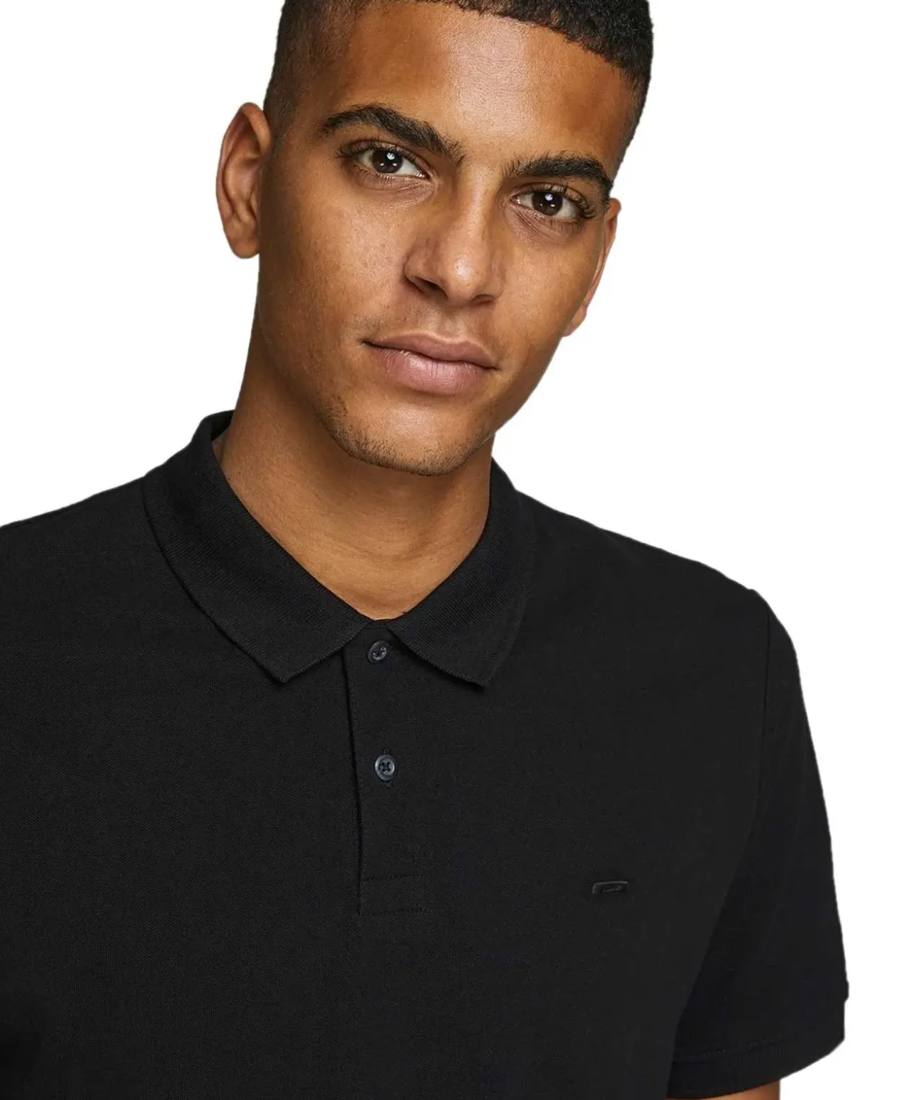 Jack & Jones Poloshirt Basic mit Slim Fit in Schwarz