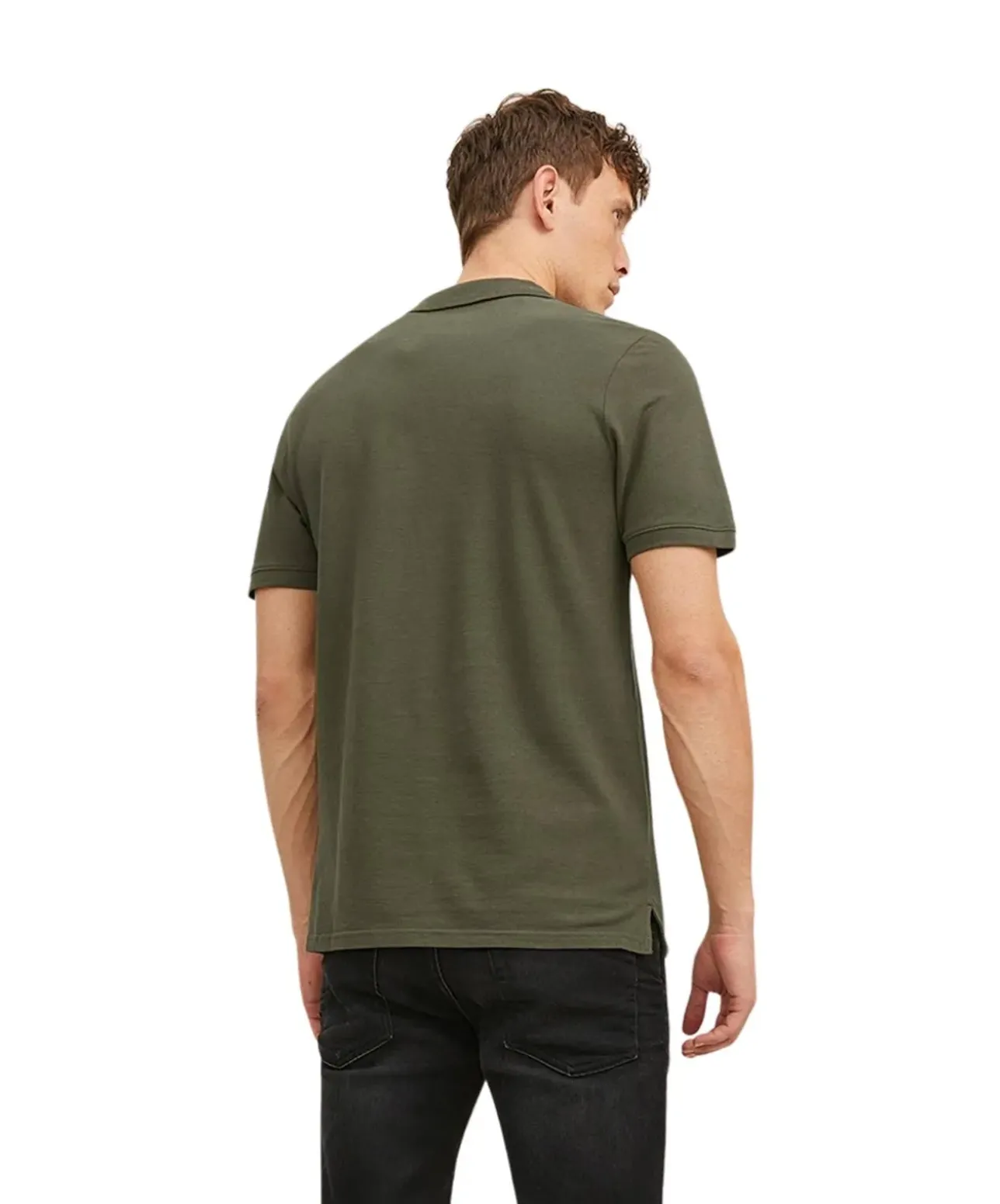 Jack & Jones Poloshirt Basic mit Slim Fit in Oliv