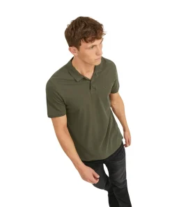 Jack & Jones Poloshirt Basic mit Slim Fit in Oliv