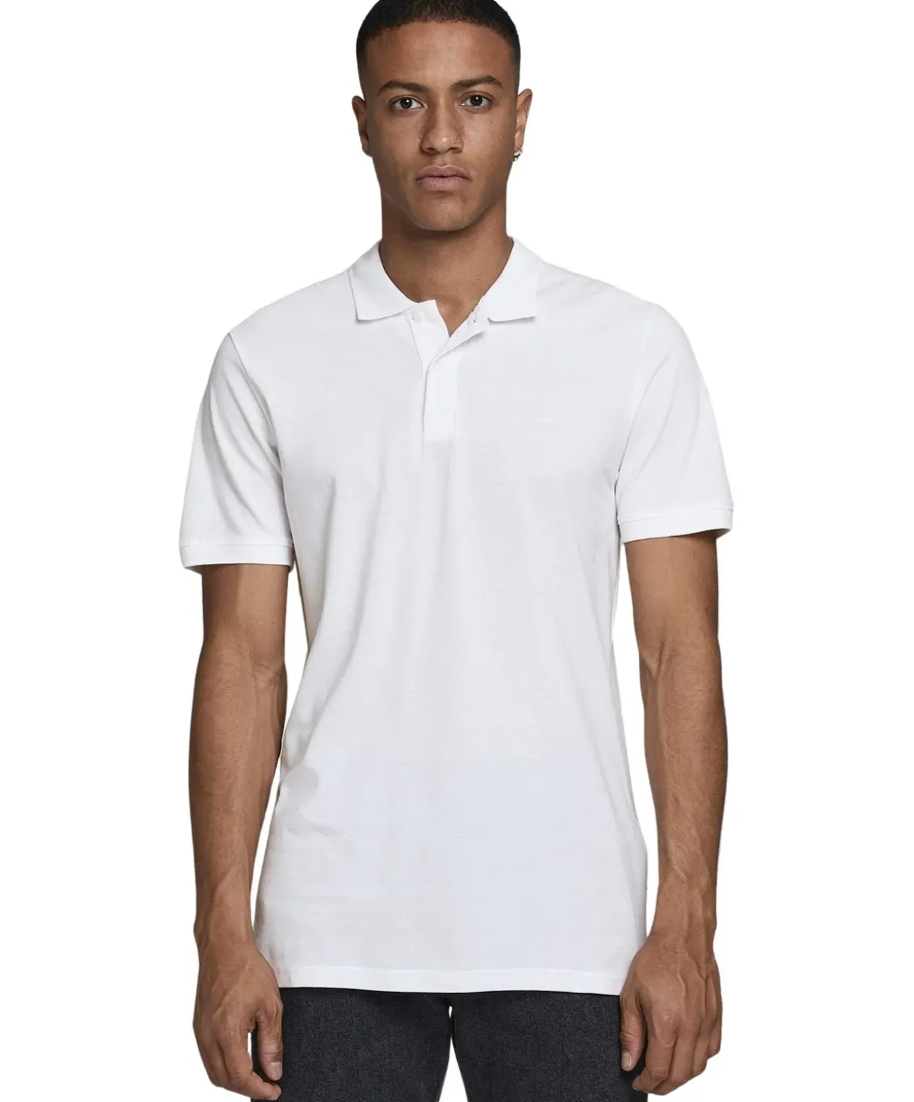 Jack & Jones Poloshirt Basic mit Slim Fit in Weiß