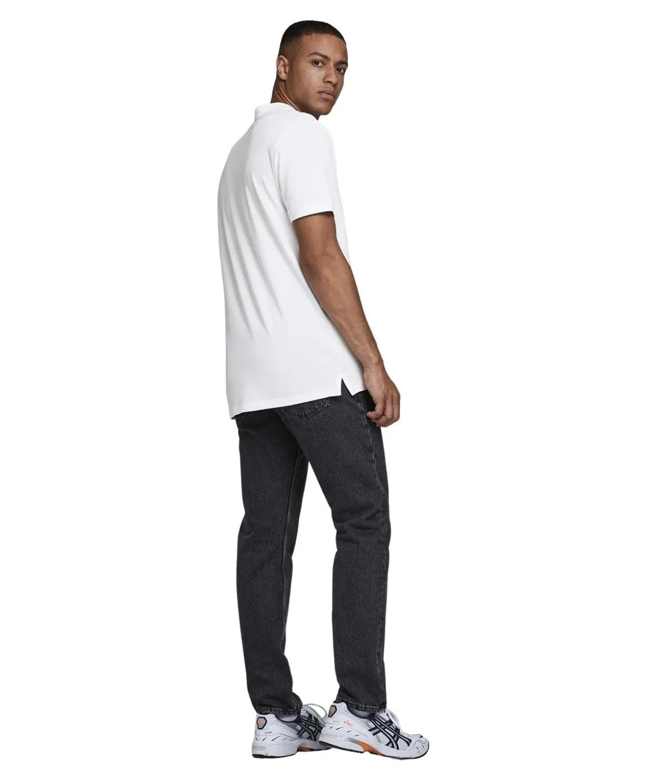 Jack & Jones Poloshirt Basic mit Slim Fit in Weiß