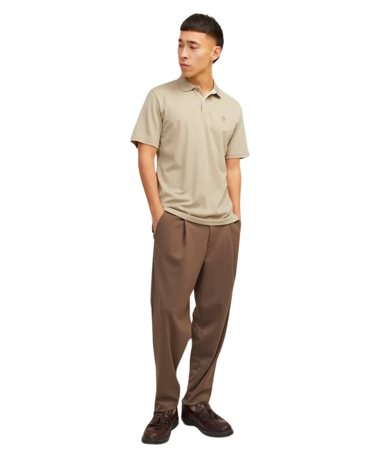 Jack & Jones Poloshirt Crodney in Hellbraun