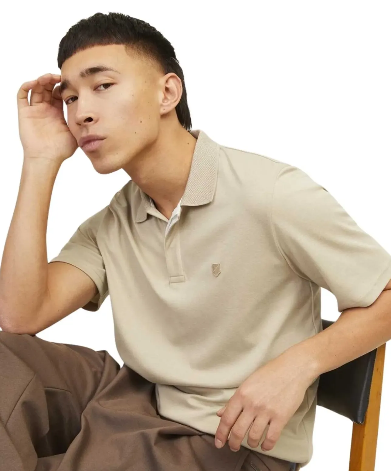 Jack & Jones Poloshirt Crodney in Hellbraun