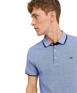 Jack & Jones Poloshirt Epaulos in Kobaltblau